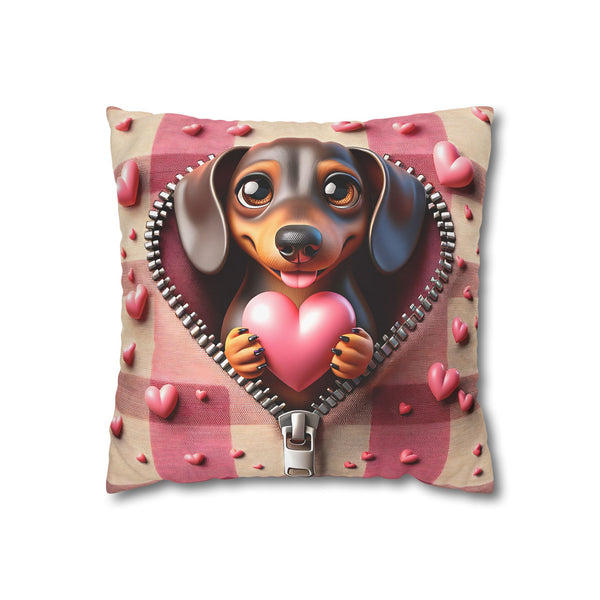 Woof & Love Canvas Pillowcase