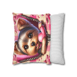 Charming Paws Canvas Pillowcase