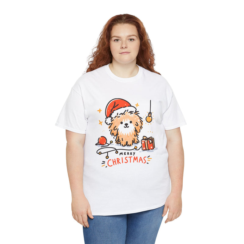 Merry Christmas Unisex Heavy Cotton Tee