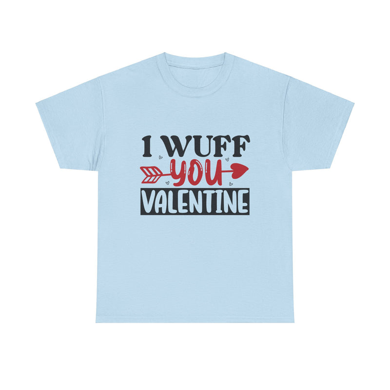 I Wuff You Valentine Unisex Cotton Tee