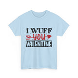 I Wuff You Valentine Unisex Cotton Tee