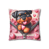 Loyal Heart Dog Canvas Pillowcase