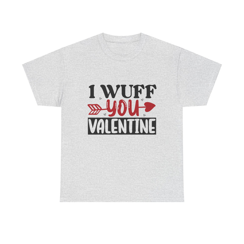 I Wuff You Valentine Unisex Cotton Tee