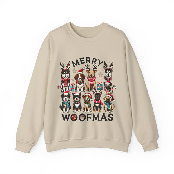 Merry Woofmas Unisex Crewneck Sweatshirt