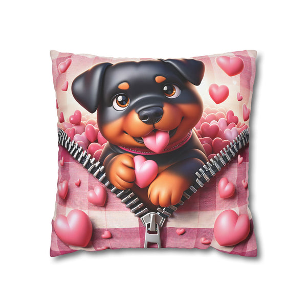 Loyal Heart Dog Canvas Pillowcase