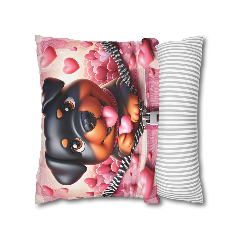 Loyal Heart Dog Canvas Pillowcase