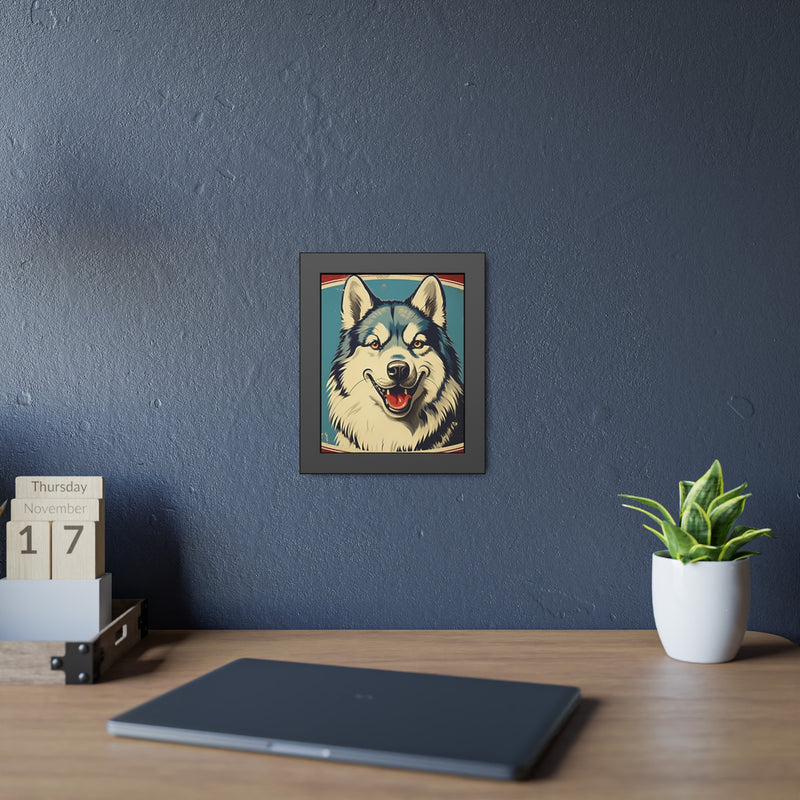 Alaskan Malamute Personalized Framed Paper Posters