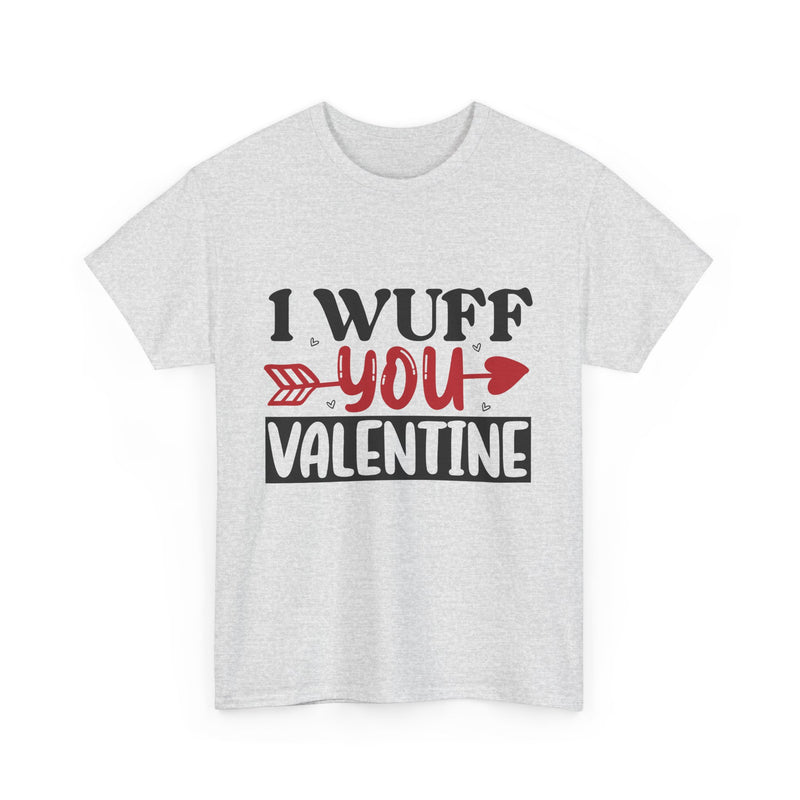 I Wuff You Valentine Unisex Cotton Tee