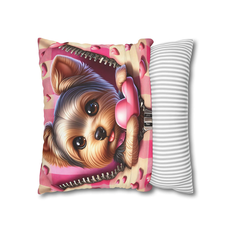 Charming Paws Canvas Pillowcase