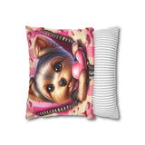 Charming Paws Canvas Pillowcase