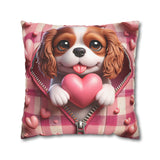 Heartfelt Hound Canvas Pillowcase