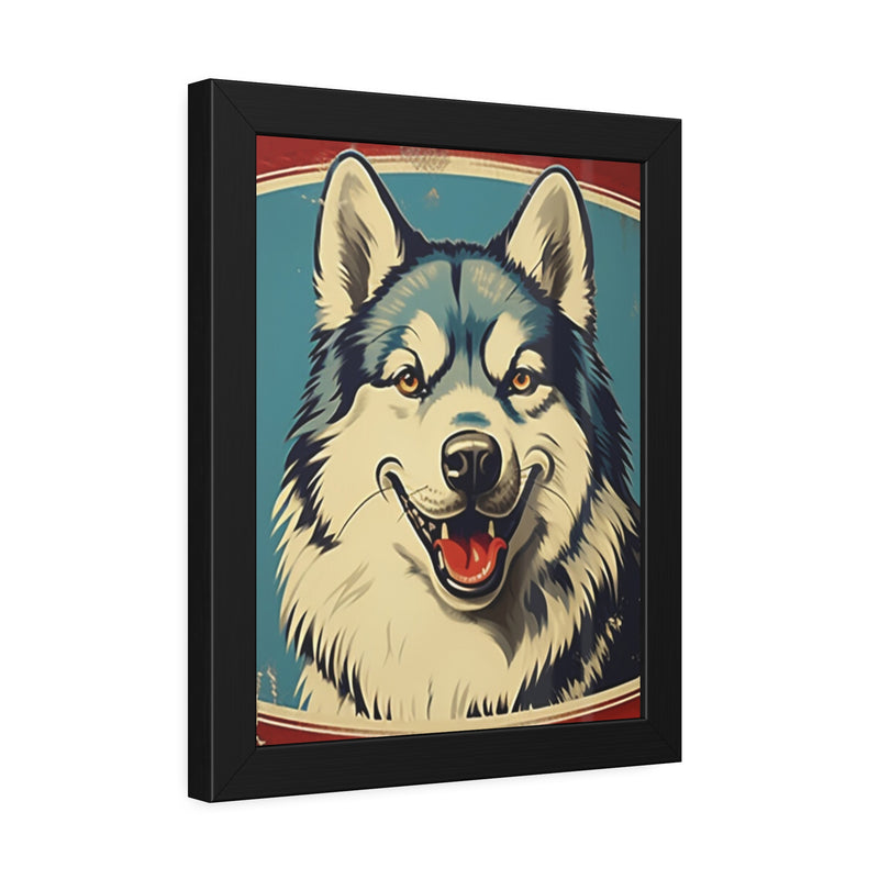 Alaskan Malamute Personalized Framed Paper Posters