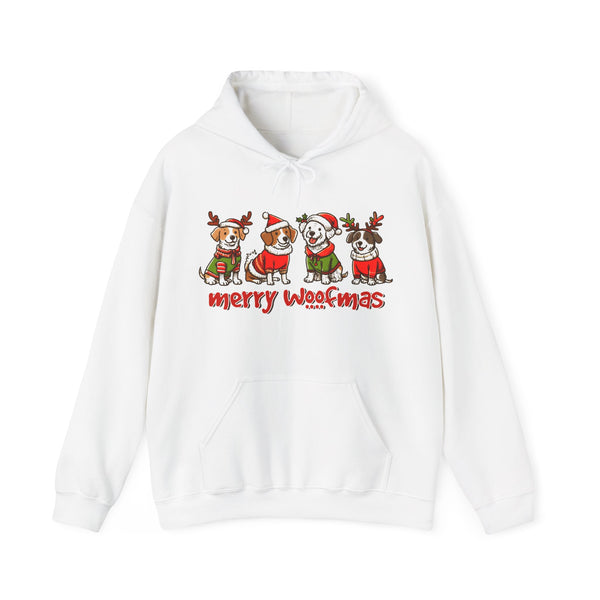 Merry Woofmas Unisex Hooded Sweatshirt