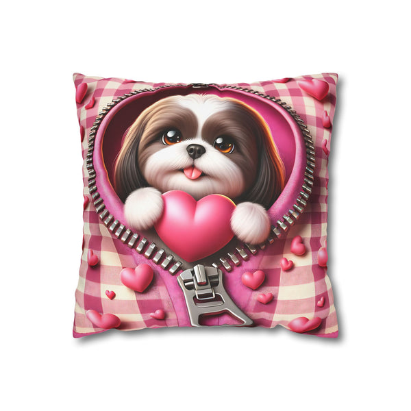 Doggie Love Canvas Pillowcase