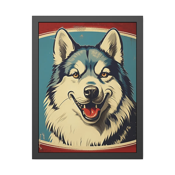 Alaskan Malamute Personalized Framed Paper Posters