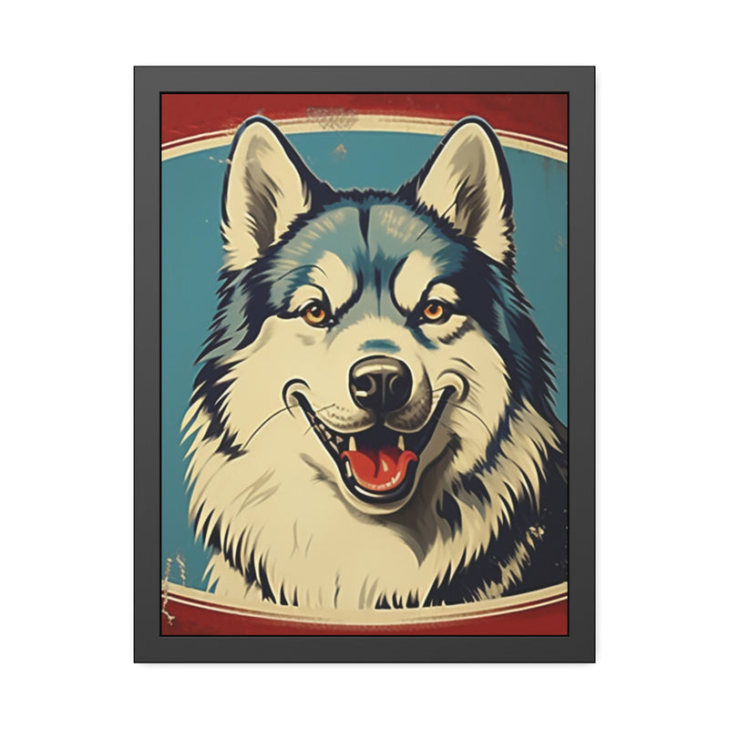 Alaskan Malamute Personalized Framed Paper Posters