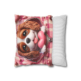 Heartfelt Hound Canvas Pillowcase