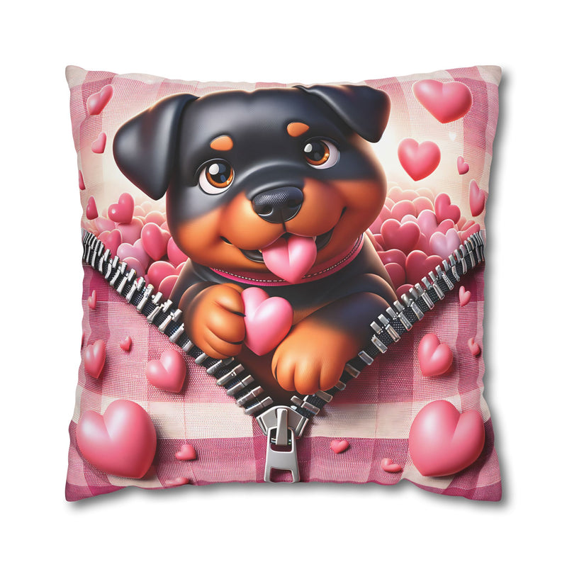 Loyal Heart Dog Canvas Pillowcase