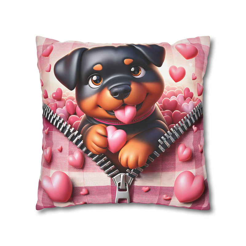 Loyal Heart Dog Canvas Pillowcase