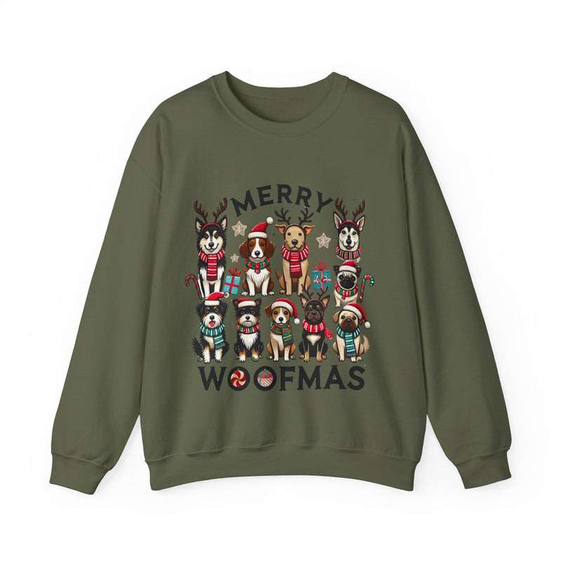 Merry Woofmas Unisex Crewneck Sweatshirt