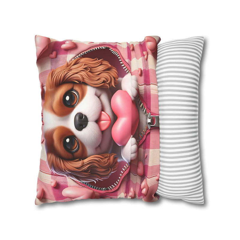 Heartfelt Hound Canvas Pillowcase