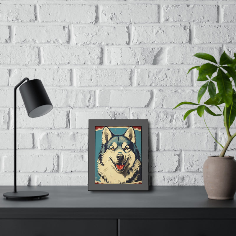 Alaskan Malamute Personalized Framed Paper Posters