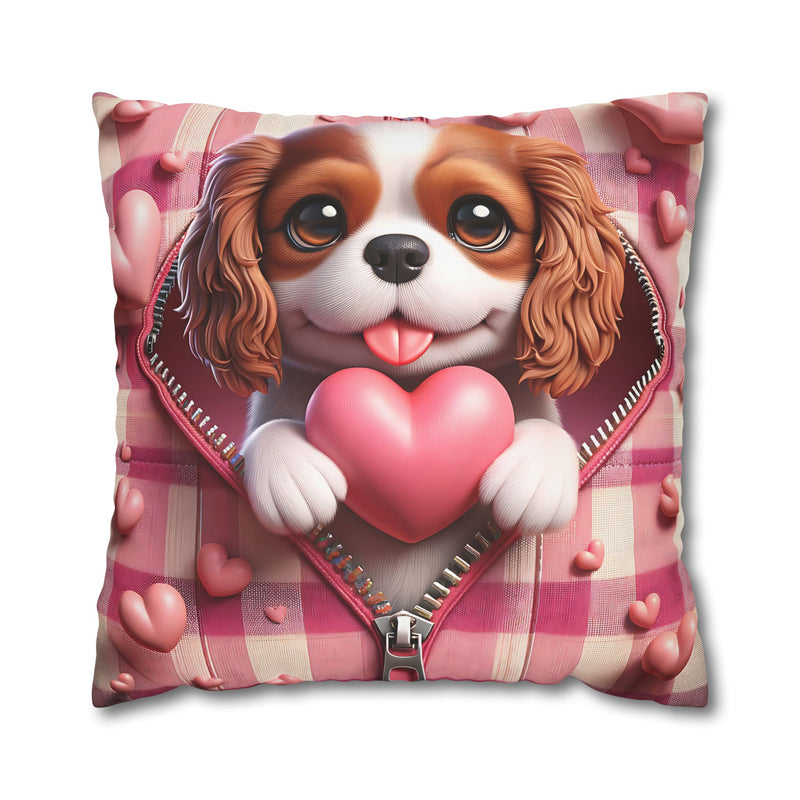 Heartfelt Hound Canvas Pillowcase