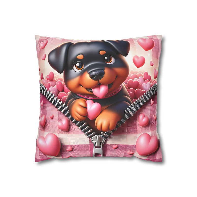 Loyal Heart Dog Canvas Pillowcase