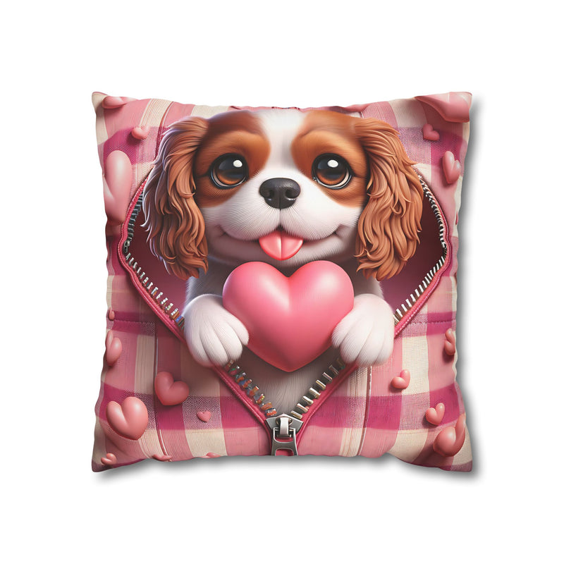 Heartfelt Hound Canvas Pillowcase