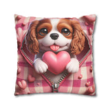 Heartfelt Hound Canvas Pillowcase