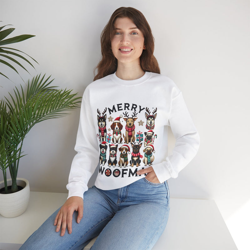 Merry Woofmas Unisex Crewneck Sweatshirt