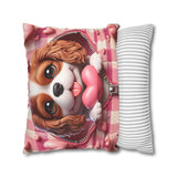 Heartfelt Hound Canvas Pillowcase