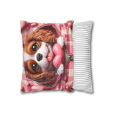 Heartfelt Hound Canvas Pillowcase