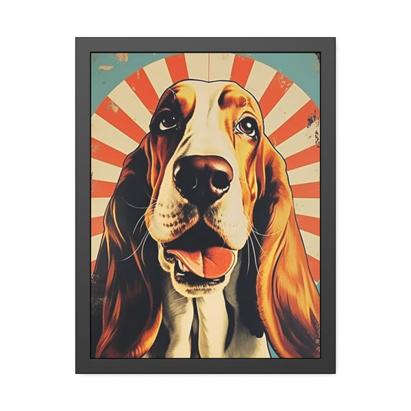 Basset Hound Personalized Framed Paper Posters