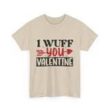 I Wuff You Valentine Unisex Cotton Tee