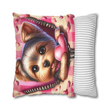 Charming Paws Canvas Pillowcase