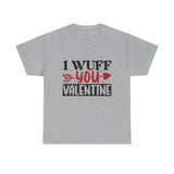 I Wuff You Valentine Unisex Cotton Tee