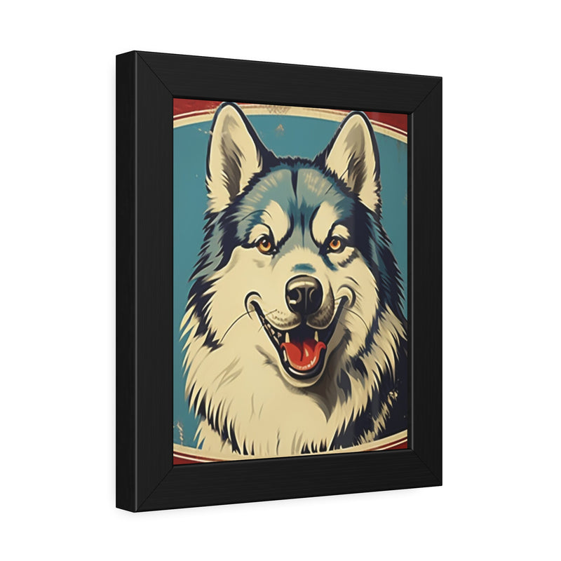 Alaskan Malamute Personalized Framed Paper Posters