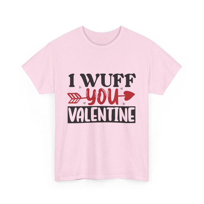 I Wuff You Valentine Unisex Cotton Tee