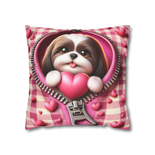 Doggie Love Canvas Pillowcase