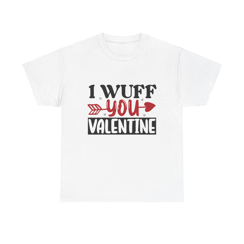 I Wuff You Valentine Unisex Cotton Tee