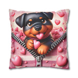 Loyal Heart Dog Canvas Pillowcase