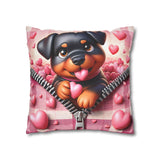 Loyal Heart Dog Canvas Pillowcase