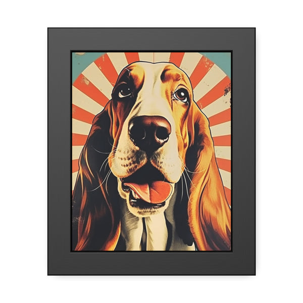 Basset Hound Personalized Framed Paper Posters