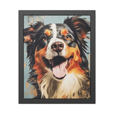 Australian Shepherd Personalized Framed Paper Posters