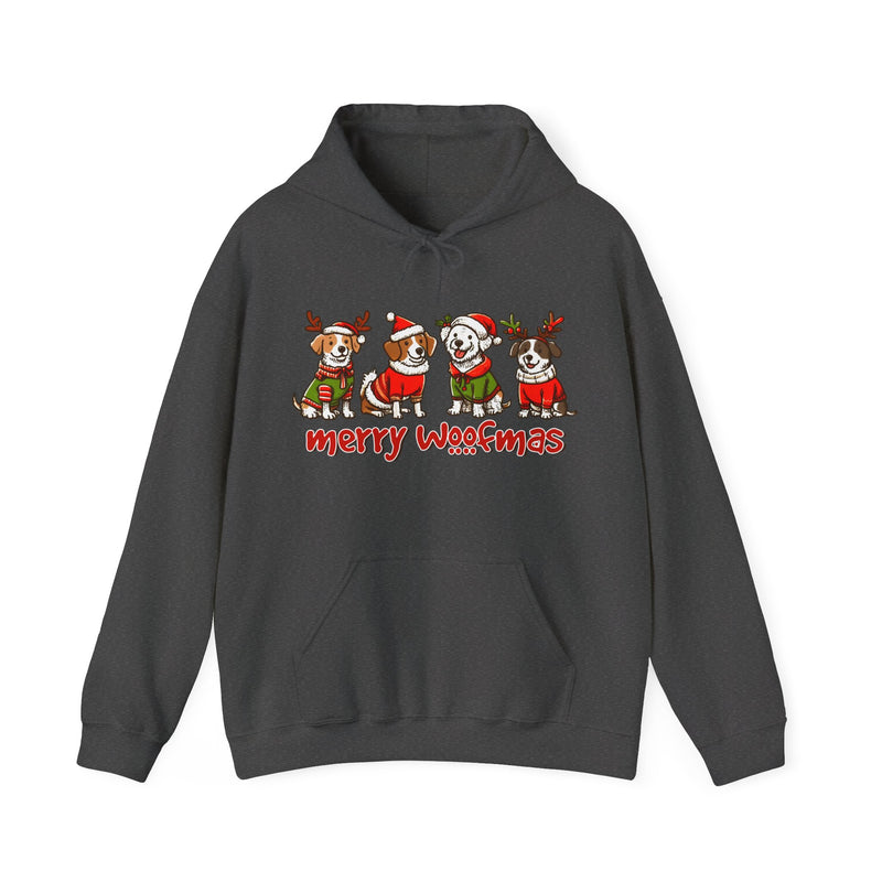 Merry Woofmas Unisex Hooded Sweatshirt