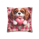 Heartfelt Hound Canvas Pillowcase