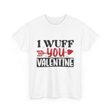 I Wuff You Valentine Unisex Cotton Tee